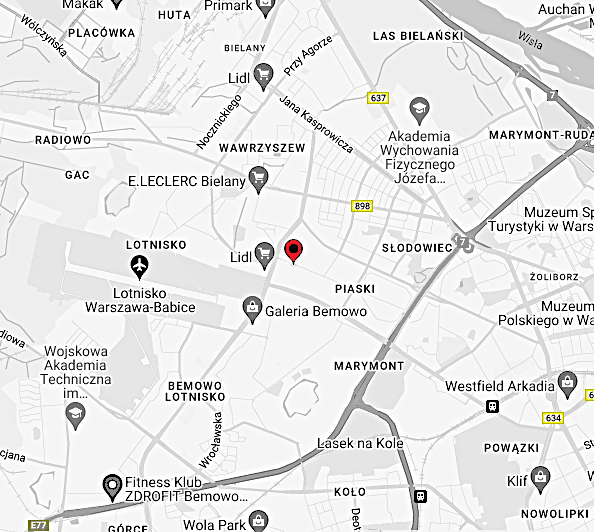 Mapa dojazdu